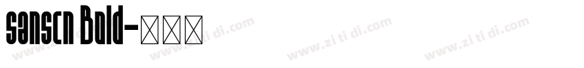 sanscn Bold字体转换